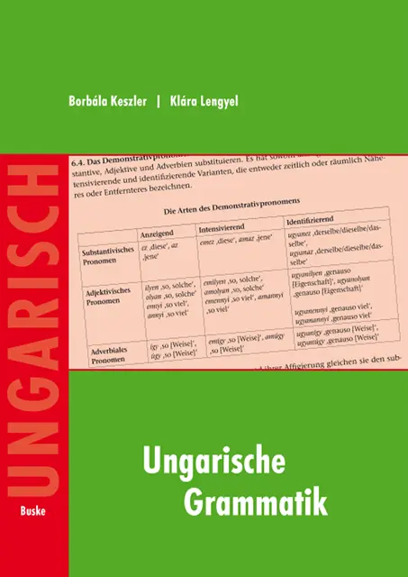 Klara Lengyel, Borbala Keszler - Ungarische Grammatik, E-bok. Tillgänglighet: Lägg i varukorg