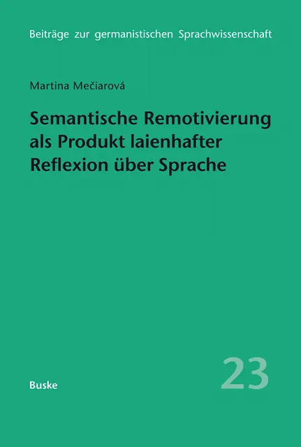 Martina Meciarova - Semantische Remotivierung als Produkt laienhafter Reflexion über Sprache, E-bok. Tillgänglighet: Lägg i varukorg