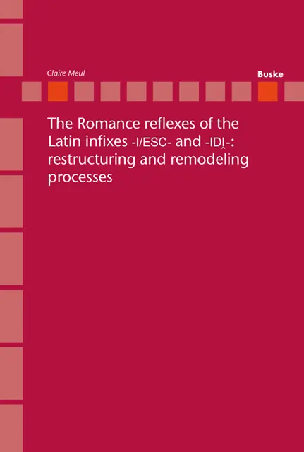 Claire Meul - Romance reflexes of the Latin infixes -I/ESC- and -IDI-: restructuring and remodeling processes., E-bok. Tillgänglighet: Lägg i varukorg