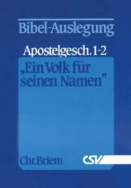 Christian Briem - Ein Volk für seinen Namen, E-bok. Tillgänglighet: Lägg i varukorg