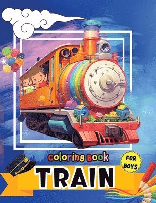 Tobba - Train Coloring Book for Boys, Häftad