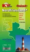 Nordfriesland Kreis mit Sylt, Amrum, Föhr und Halligen, KVplan, Radkarte/Freizeitkarte/Wanderkarte, 1:60.000. Tillgänglighet: Lägg i varukorg