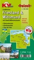 Friesland & Wittmund Kreiskarte, KVplan, Radkarte/Freizeitkarte/Routenkarte zur Tour-de-Fries, 1:60.00. Tillgänglighet: Lägg i varukorg