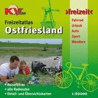 Ostfriesland Freizeitatlas (ganze ostfriesische Halbinsel) - Spiralbindung, KVplan, Radkarte/Freizeitkarte, 1:60.000, Häftad. Tillgänglighet: Lägg i varukorg