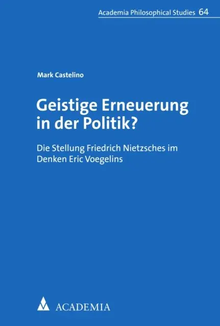 Mark Castelino - Geistige Erneuerung in der Politik?, E-bok. Tillgänglighet: Lägg i varukorg