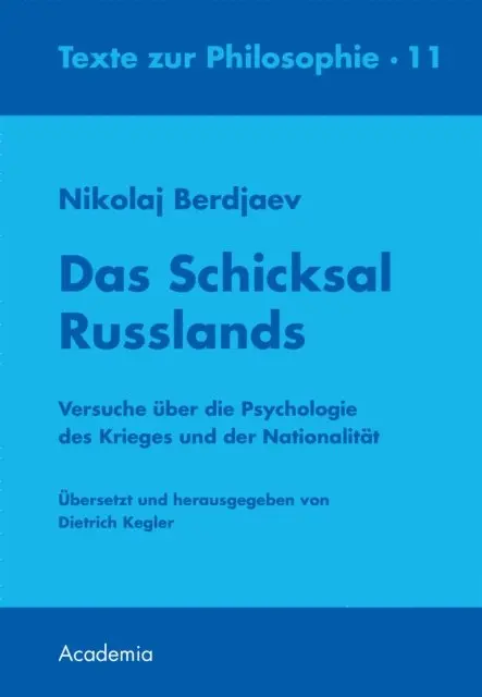 Nikolaj Berdjaev - Das Schicksal Russlands, E-bok. Tillgänglighet: Lägg i varukorg