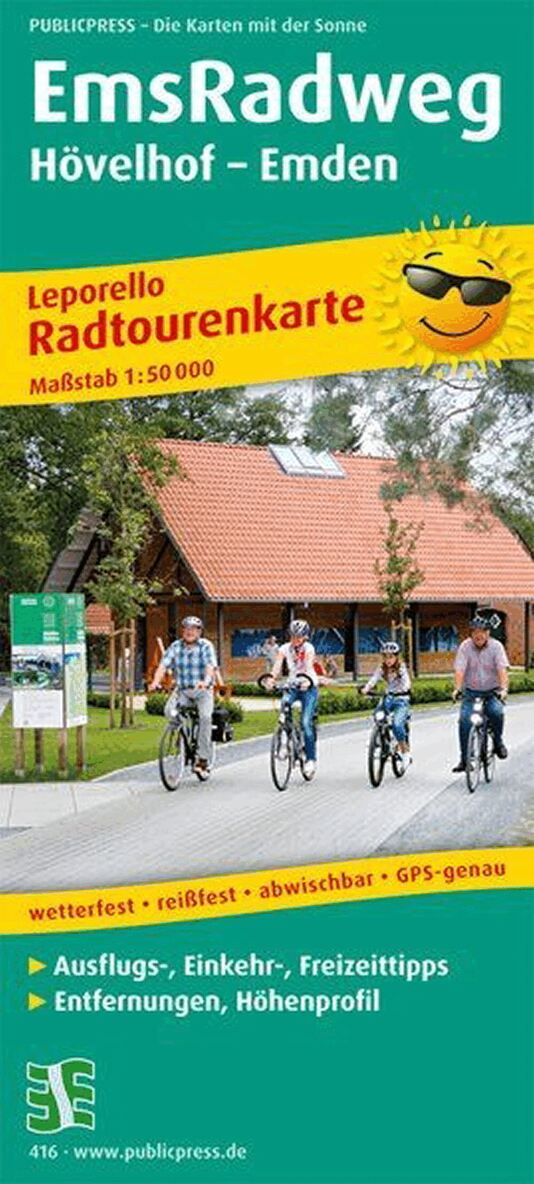 Freytag-Berndt - Ems Cycle Path, Hövelhof - Emden. Tillgänglighet: Lägg i varukorg