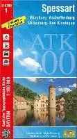 Breitband und Vermessung Landesamt für Digitalisierung - ATK100-1 Spessart (Amtliche Topographische Karte 1:100000). Tillgänglighet: Lägg i varukorg