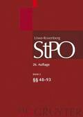 Lwe/Rosenberg. Die Strafprozeordnung und das Gerichtsverfassungsgesetz, Band 2,  48-93