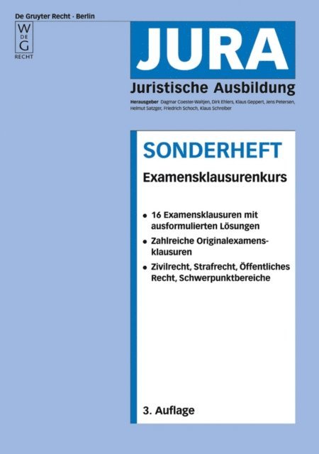 et al., Klaus Geppert, Dirk Ehlers, Dagmar Coester-Waltjen - Examensklausurenkurs, E-bok