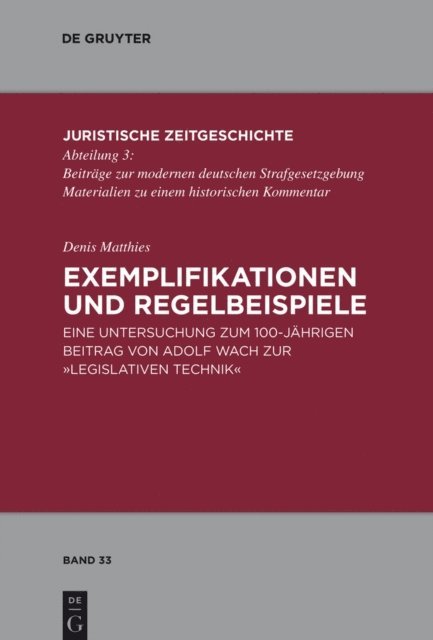 Denis Matthies - Exemplifikationen und Regelbeispiele, E-bok