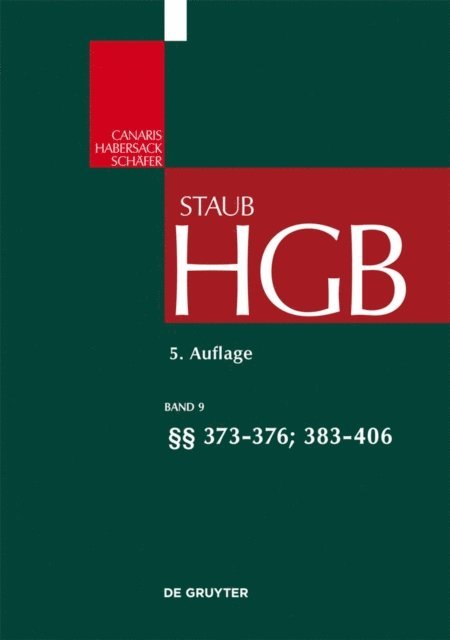 Ingo Koller - §§ 373-376; 383-406, E-bok
