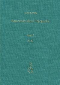 Alois Fauser - Repertorium Alterer Topographie: Druckgraphik Von 1486 Bis 1750, Inbunden