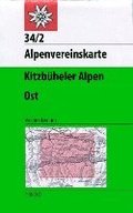 DAV Alpenvereinskarte 34/2 Kitzb�heler Alpen Ost 1 : 50 000 Wegmarkierungen