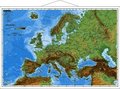 Europa, physisch 1 : 7 500 000. Wandkarte Kleinformat mit Metallst�ben