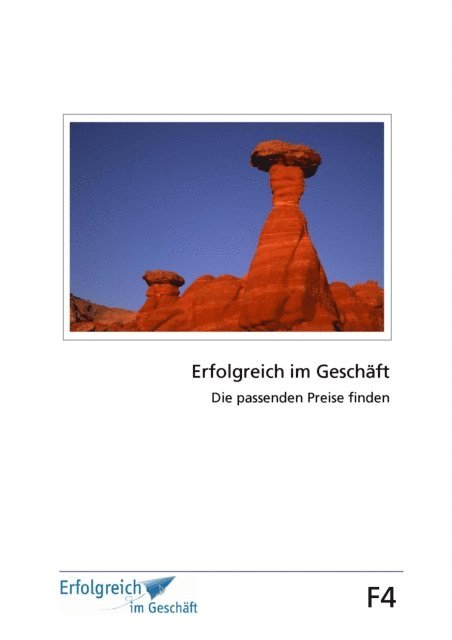 Gerhard Gieschen, Martina Caspary - Modul F4: Die passenden Preise finden, E-bok