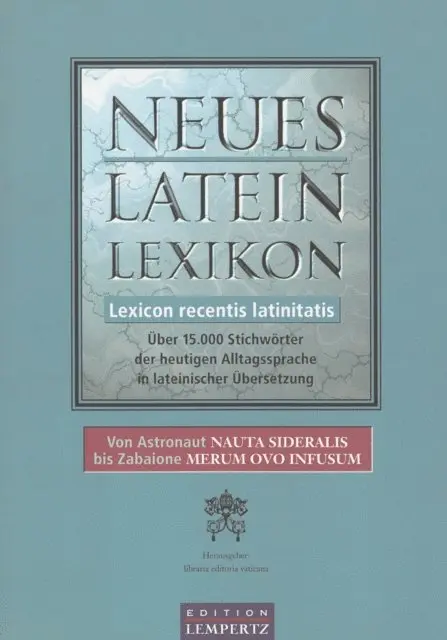 Libraria Editoria Vaticana - Neues Latein-Lexikon - Lexicon recentis latinitatis, E-bok. Tillgänglighet: Lägg i varukorg