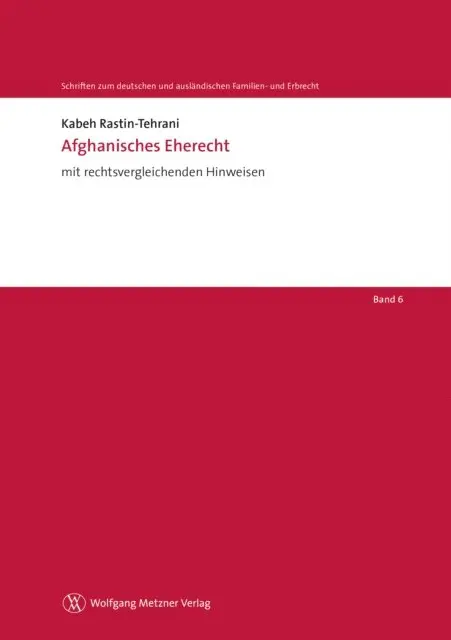 Kabeh Rastin-Tehrani - Afghanisches Eherecht, E-bok. Tillgänglighet: Lägg i varukorg