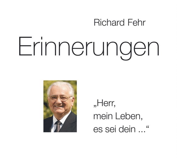 Richard Fehr - Erinnerungen, E-bok