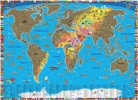 Rubbelposter Welt (100 x 70 cm), Övrigt