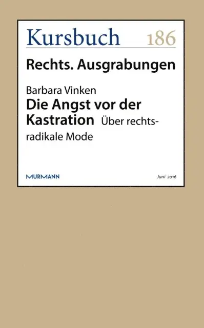 Barbara Vinken - Die Angst vor der Kastration, E-bok. Tillgänglighet: Lägg i varukorg