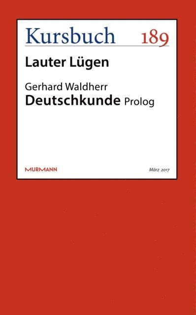 Gerhard Waldherr - Deutschkunde, E-bok