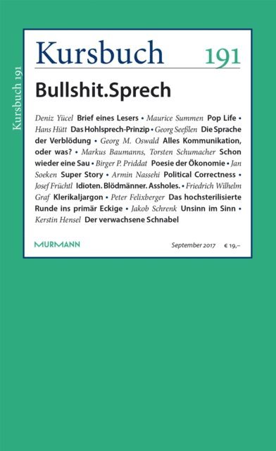 Peter Felixberger, Armin Nassehi - Kursbuch 191, E-bok
