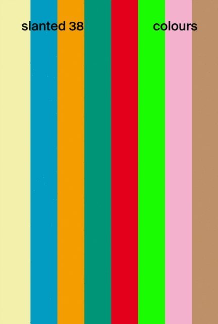 Slanted Publishers - slanted 38 colours, E-bok