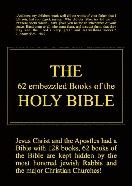 Markus Pilz - 62 embezzled Books of the Holy Bible, E-bok. Tillgänglighet: Lägg i varukorg