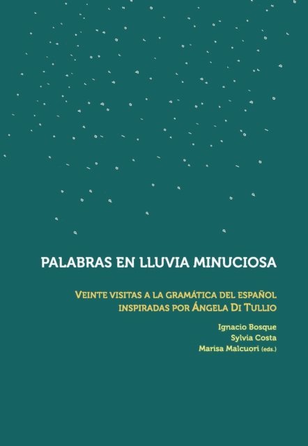 Marisa Malcuori, Sylvia Costa, Ignacio Bosque - Palabras en lluvia minuciosa, E-bok