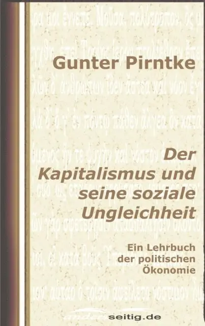 Gunter Pirntke - Der Kapitalismus und seine soziale Ungleichheit, E-bok. Tillgänglighet: Lägg i varukorg