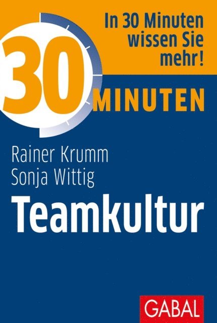 Sonja Wittig, Rainer Krumm - 30 Minuten Teamkultur, E-bok