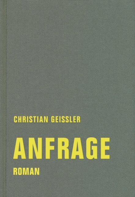 Christian Geissler - Anfrage, E-bok