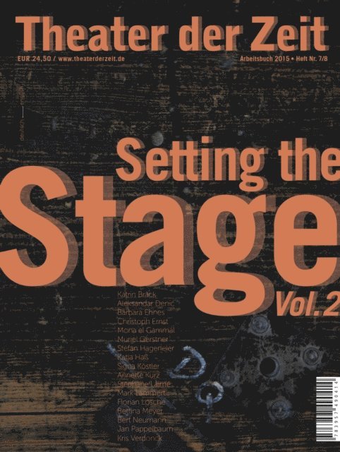 Ute Muller-Tischler, Mirka Doring - Bild der Bühne, Vol. 2 / Setting the Stage, Vol. 2, E-bok