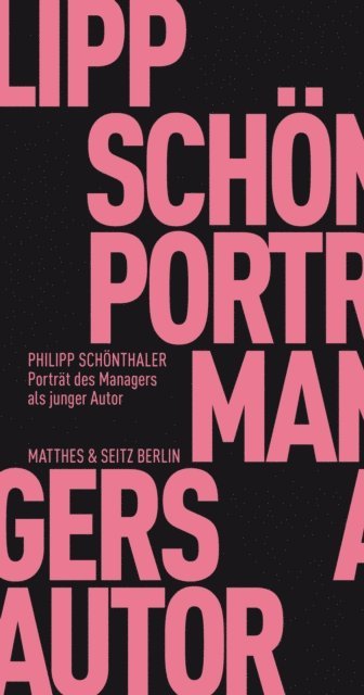 Philipp Schonthaler - Portrait des Managers als junger Autor, E-bok