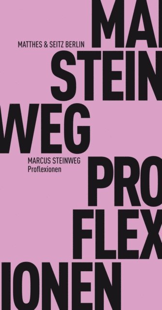 Marcus Steinweg - Proflexionen, E-bok