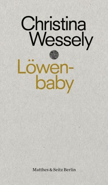 Christina Wessely - Löwenbaby, E-bok