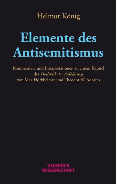 Helmut Konig - Elemente des Antisemitismus, E-bok