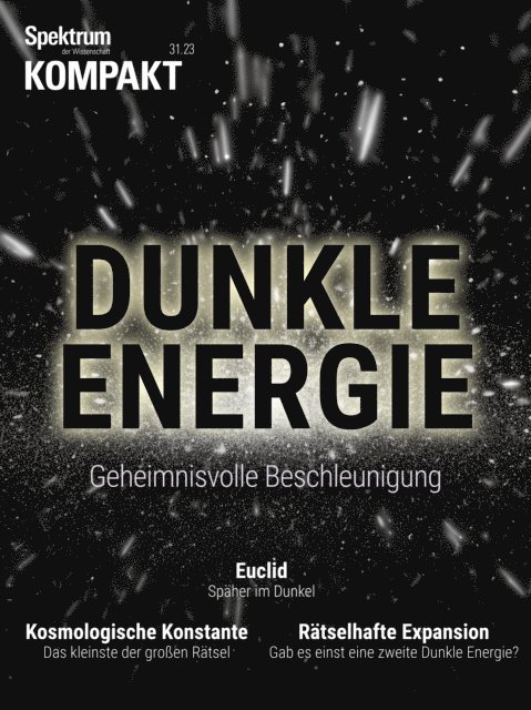 Spektrum der Wissenschaft - Spektrum Kompakt - Dunkle Energie, E-bok