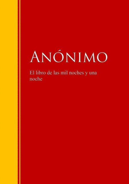 Anonimo - El libro de las mil noches y una noche, E-bok