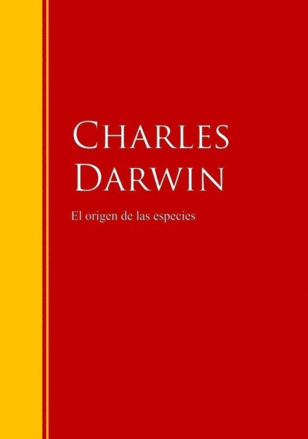 Charles Darwin - El origen de las especies, E-bok