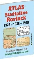ATLAS - Stadtpläne von ROSTOCK 1922 - 1938 - 1948