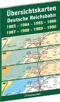 Übersichtskarten der DEUTSCHEN REICHSBAHN 1983-1984-1985-1986-1987-1988-1989-1990