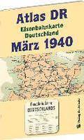 ATLAS DR Mrz 1940 - Eisenbahnkarte Deutschland