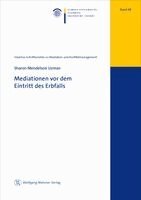 Sharon Mendelson Uzman - Mediationen vor dem Eintritt des Erbfalls, Häftad