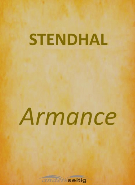 Stendhal - Armance, E-bok