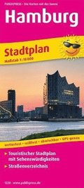 Hamburg, city map 1:18,000