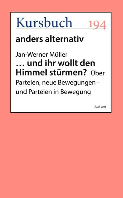 Jan-Werner Muller - … und ihr wollt den Himmel stürmen?, E-bok