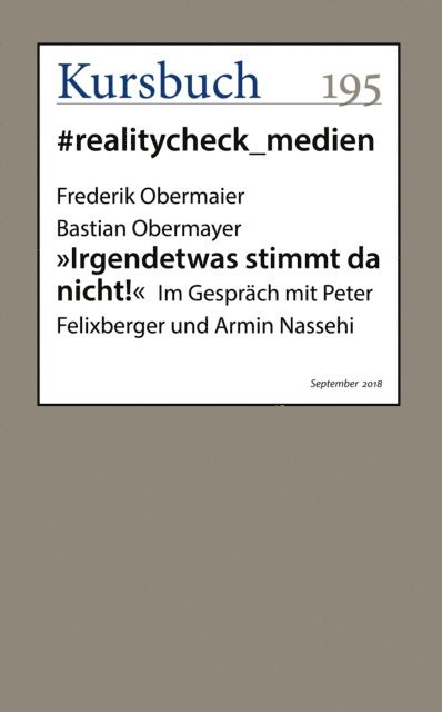 Bastian Obermayer, Frederik Obermaier - "Irgendetwas stimmt da nicht!", E-bok