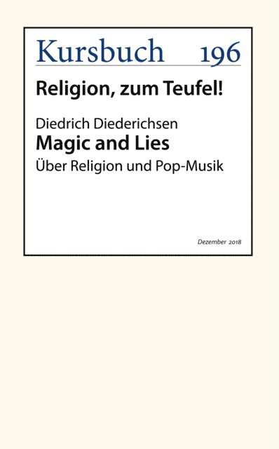 Diedrich Diederichsen - Magic and Lies, E-bok